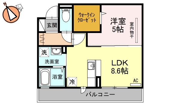 JR牟岐線阿波富田駅3階建築8年の間取り