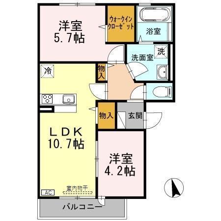 PiccoloPino島町A棟の間取り