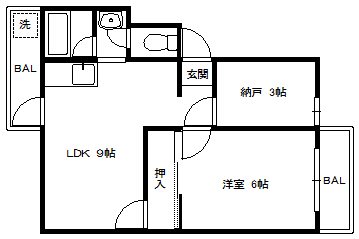 兵庫県加古川市加古川町河原（マンション）の賃貸物件の間取り