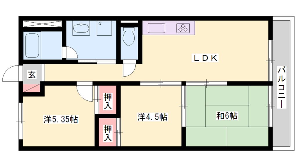 リノスタイル東加古川の間取り