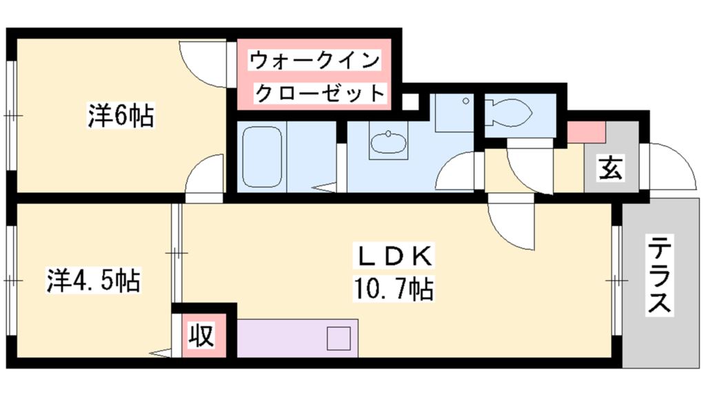 リヴィエールスリジェの間取り