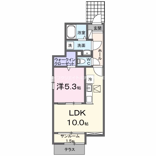 サンセール2Aの間取り