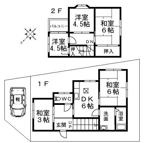 兵庫県加古川市東神吉町西井ノ口（一戸建）の賃貸物件の間取り