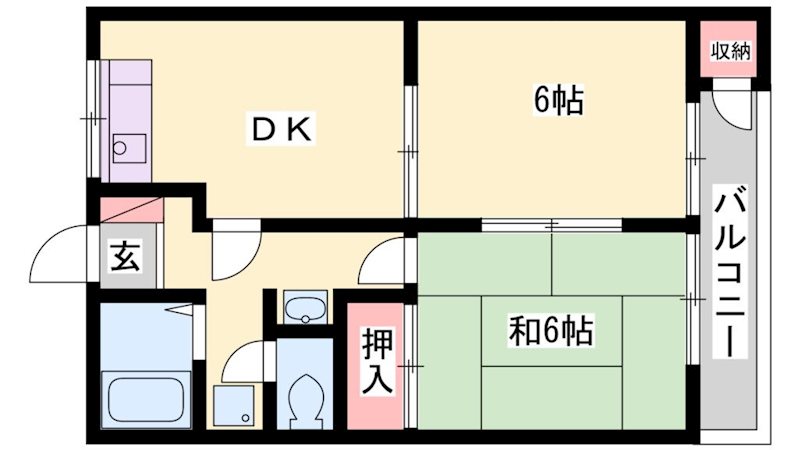 ファミーユ友沢弐番館の間取り