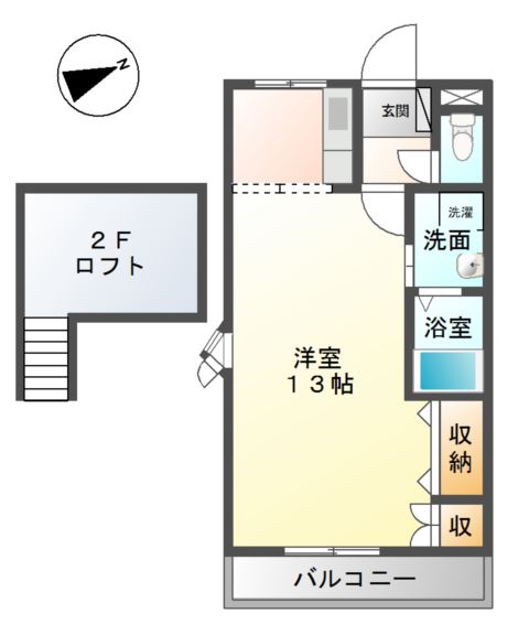 プリベールＫＯＢＡの間取り