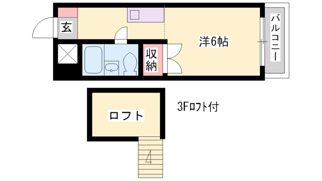 プレアール粟津の間取り