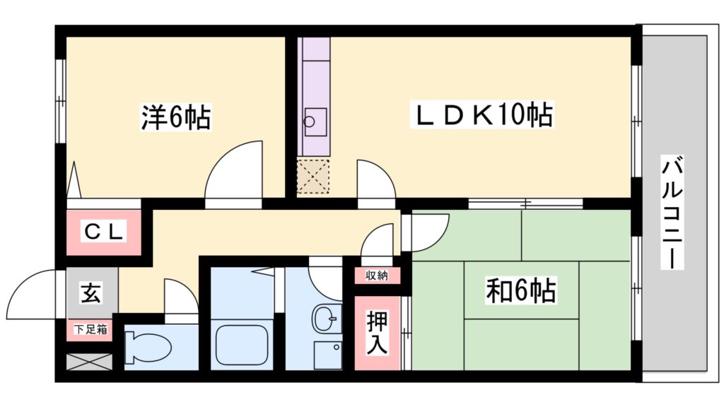 メゾンタキガワの間取り