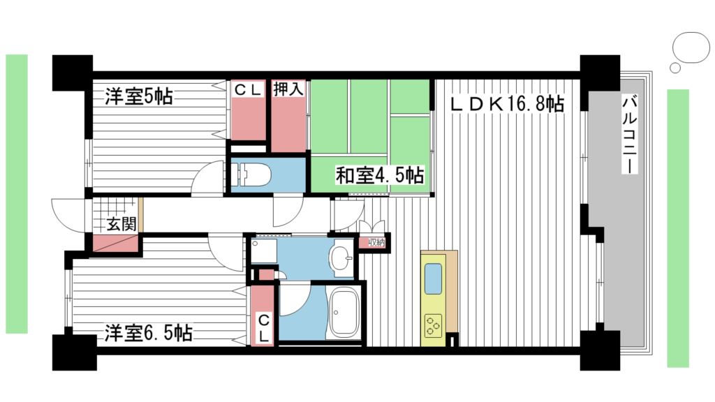 セレッソコート加古川ブライトシティの間取り