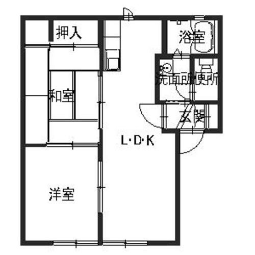 ラフォーレ河原の間取り