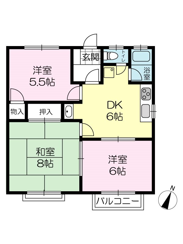 トラッド宝殿の間取り