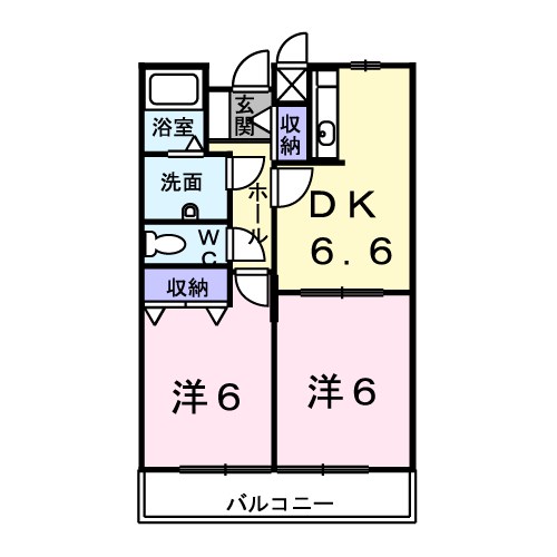 ソレアードバーリオの間取り