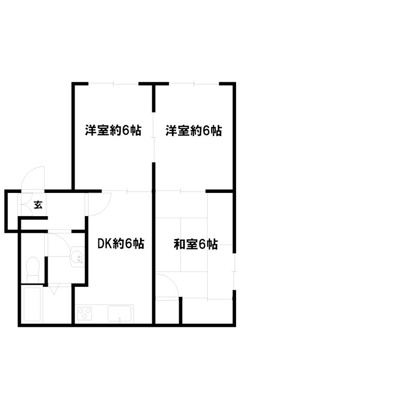 ハイツプログレスの間取り