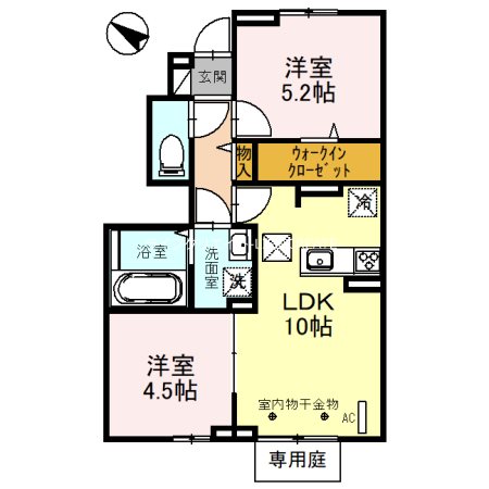 カーサフェリーチェ新在家の間取り