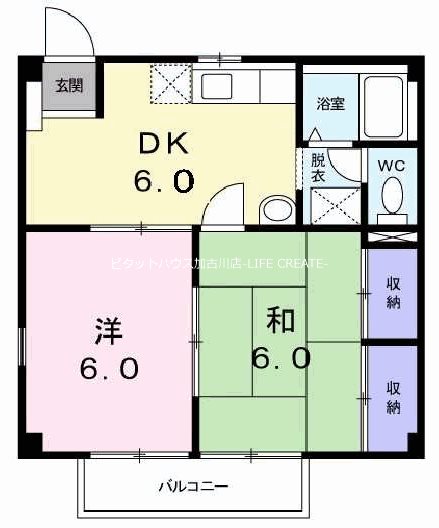 カームST2の間取り