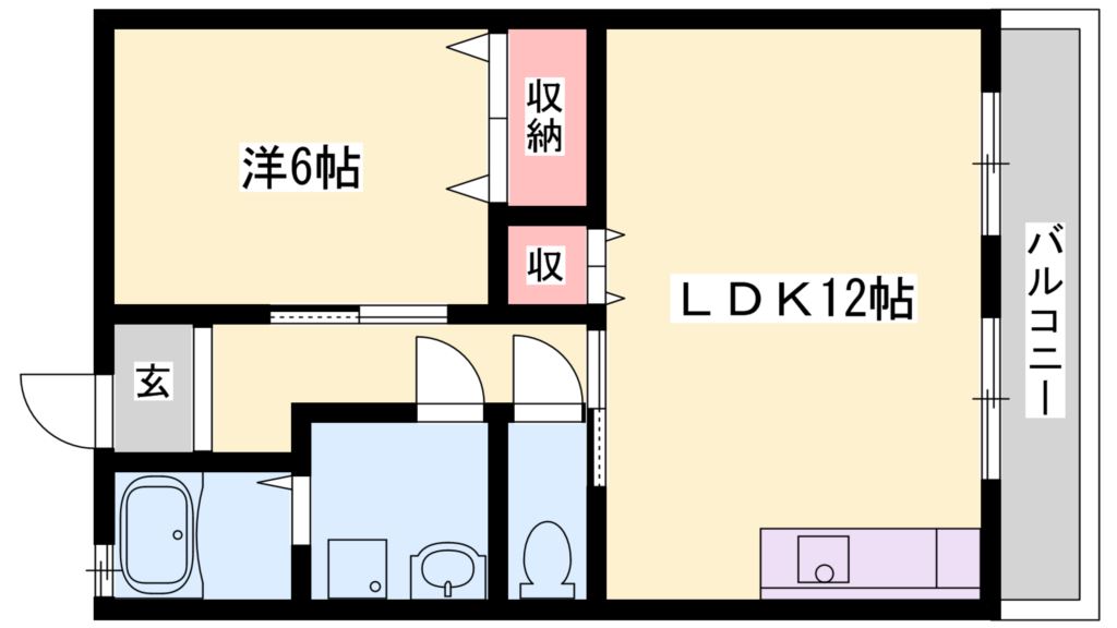 ファミリーハイツKの間取り