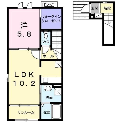 ヌーベルカクマンCの間取り