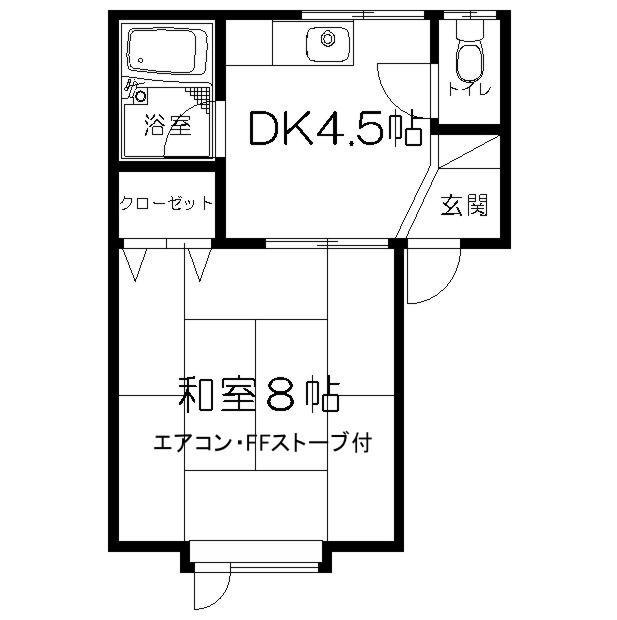 イーグルハイツCの間取り