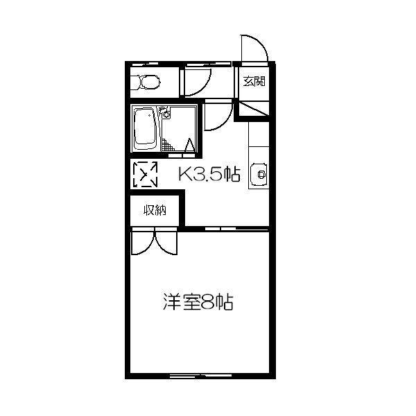 コーポナツキの間取り