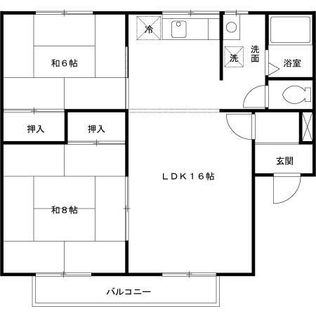 セジュール湊高台の間取り