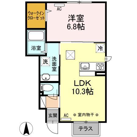 フォレスタ類家Aの間取り