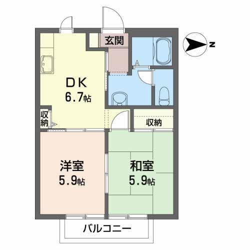 フレグランスユーの間取り