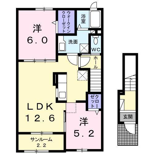 ラパンエスポワールAの間取り