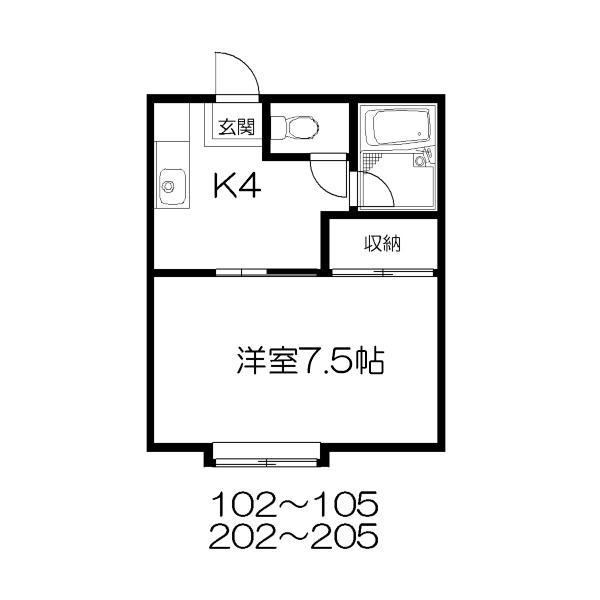 内丸ハイツの間取り