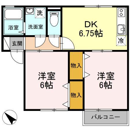 シェリールの間取り