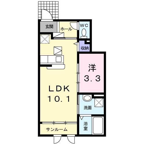 サンマリーン弐番館の間取り