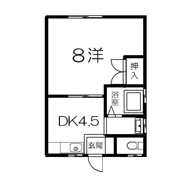 コーポサトーの間取り