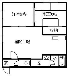 マンションおかひさの間取り