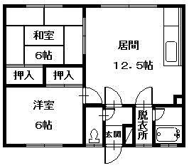 真下コーポの間取り