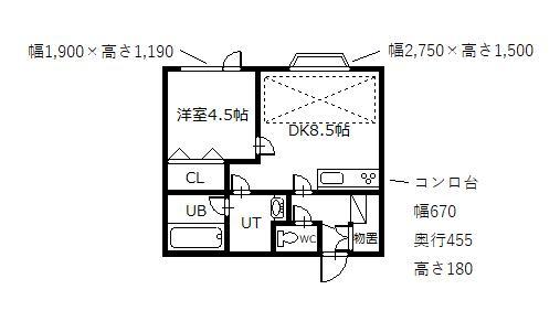 オークランドの間取り