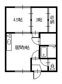 南1条ハイツの間取り