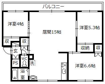 ヴィラナリー上富良野の間取り