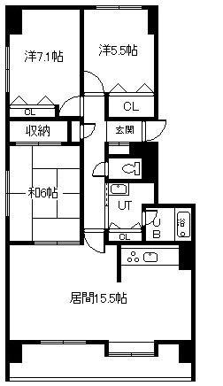 ロピア豊岡4条通りの間取り