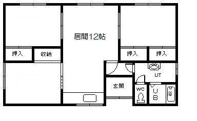 北海道旭川市豊岡十三条8丁目（一戸建）の賃貸物件の間取り