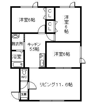 パステルABの間取り