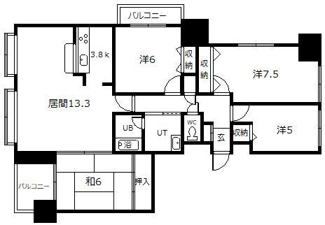 ロピア東光の間取り