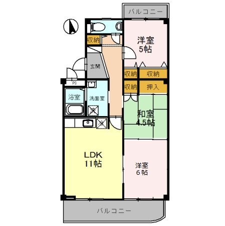 阪急神戸線武庫之荘駅3階建築31年の間取り