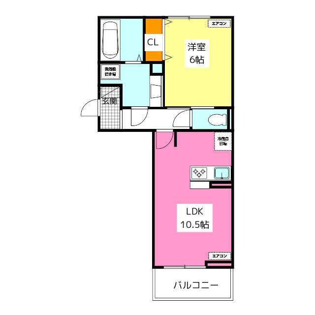 D-room野間大池の間取り