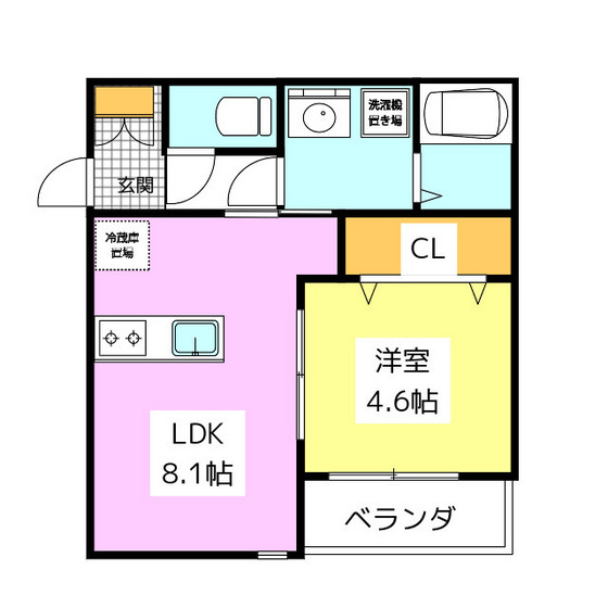 カーサラドリ博多南の間取り