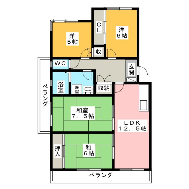 クオリティハイツの間取り