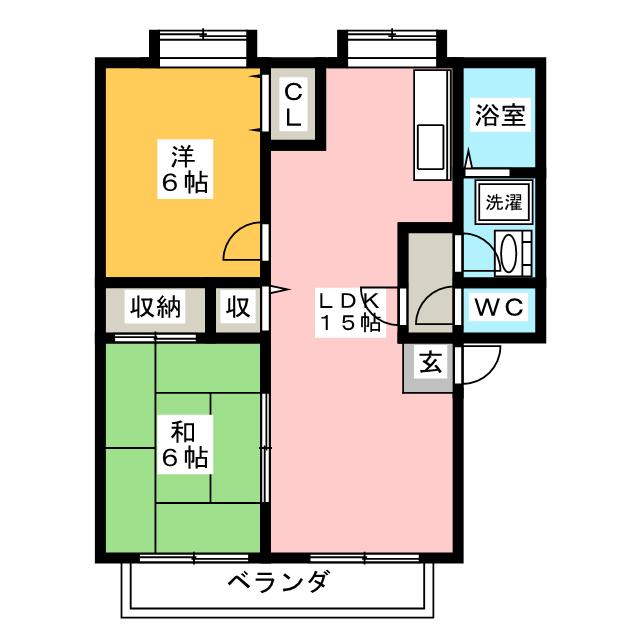 ティアラ飯田の間取り