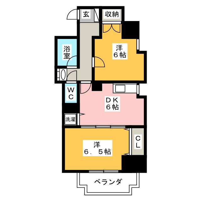 Kステーション大橋の間取り