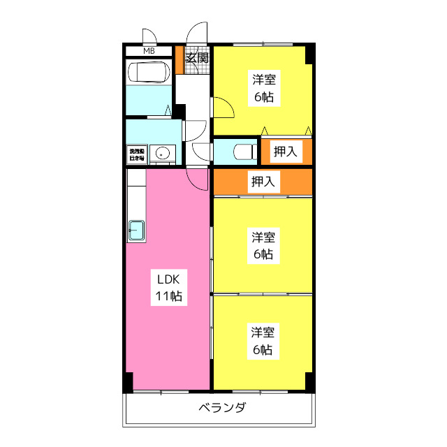 エントピア那珂川の間取り