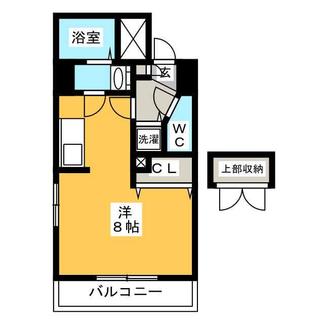 アクアシティ渡辺通の間取り