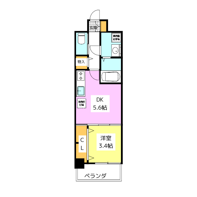 ギャラクシー南福岡駅前の間取り