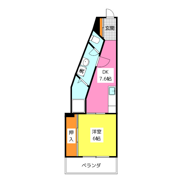 ベーネ駅前通りの間取り