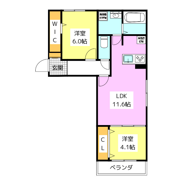 DaiwaHouseセキュリティ賃貸D-roomKOTOBUKIの間取り